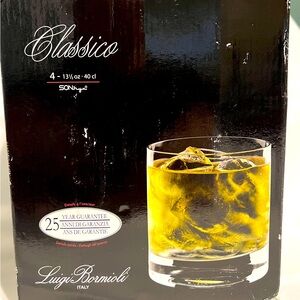 Luigi Bormioli Classico 13.5 Ounce Double Old-Fashioned Tumbler, Set of 4